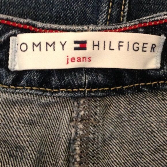 Tommy Hilfiger Jeans Raw Hem Denim Jean Skirt Blue 8 - Picture 3 of 6